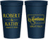 Personalized Wedding 22 oz Stadium Cups - Montana | 125