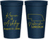 Personalized Wedding 22 oz Stadium Cups - Nebraska | 126