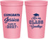 Personalized Graduation 22 oz Stadium Cups - Class Of 2027 Kiss Class Goodbye | 130029