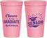 Personalized Graduation 22 oz Stadium Cups - Class Of 2027 Cheers Graduate | 130035