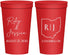 Personalized Wedding 22 oz Stadium Cups - Ohio | 134