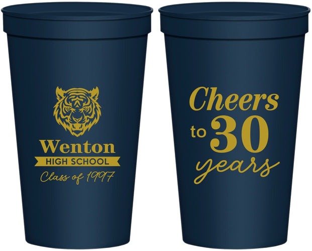 Personalized Class Reunion 22 oz Stadium Cups - Class Of 1997 30 Year | 140002
