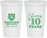 Personalized Class Reunion 22 oz Stadium Cups - Class Of 2017 10 Year | 140005