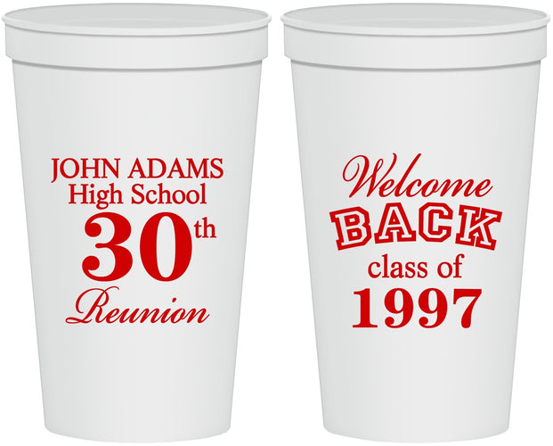 Personalized Class Reunion 22 oz Stadium Cups - Class Of 1997 30 Year | 140007