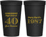 Personalized Class Reunion 22 oz Stadium Cups - Class Of 1987 40 Year | 140008