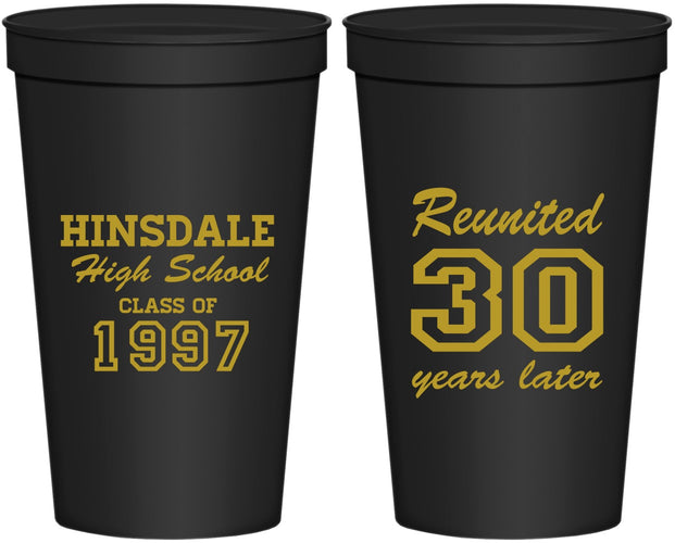 Personalized Class Reunion 22 oz Stadium Cups - Class Of 1997 30 Year | 140012