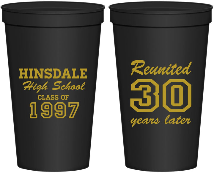 Personalized Class Reunion 22 oz Stadium Cups - Class Of 1997 30 Year | 140012