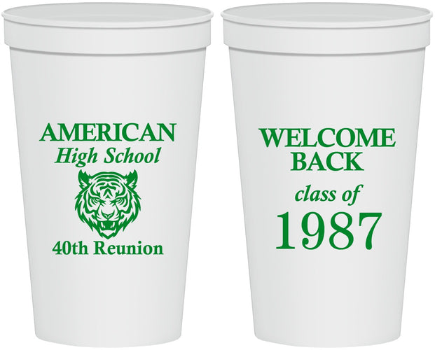 Personalized Class Reunion 22 oz Stadium Cups - Class Of 1987 40 Year | 140013