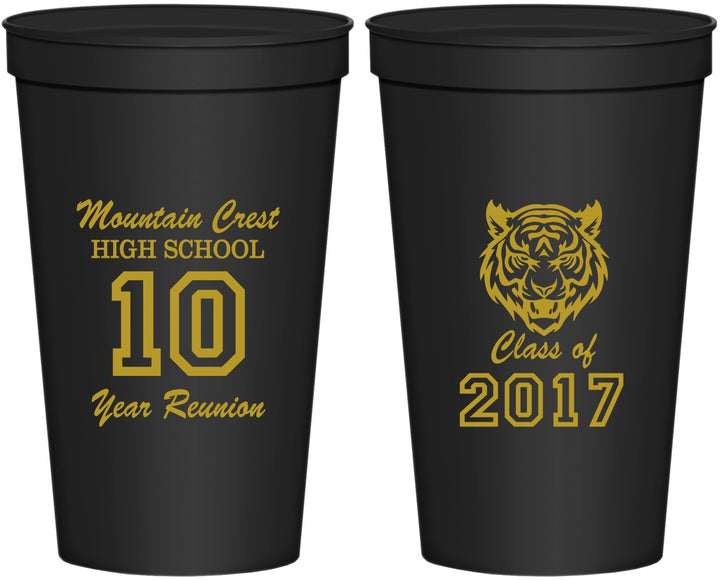 Personalized Class Reunion 22 oz Stadium Cups - Class Of 2017 10 Year | 140020