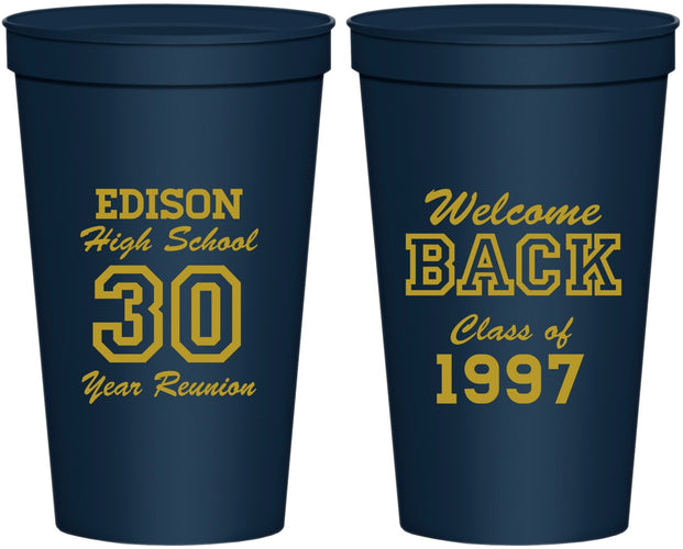 Personalized Class Reunion 22 oz Stadium Cups - Class Of 1997 30 Year | 140022