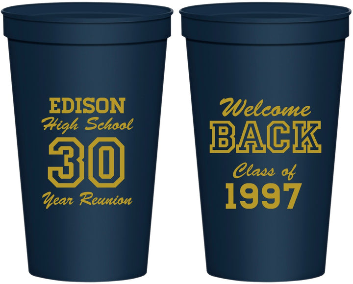 Personalized Class Reunion 22 oz Stadium Cups - Class Of 1997 30 Year | 140022
