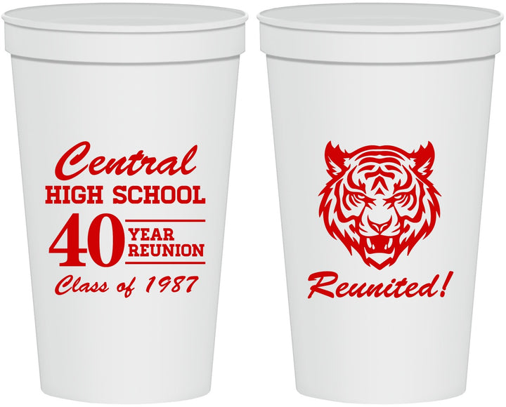Personalized Class Reunion 22 oz Stadium Cups - Class Of 1987 40 Year | 140023