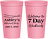 Personalized Retirement 22 oz Stadium Cups - 7 Day Weekends | 150004