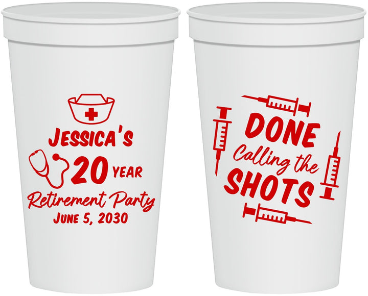 Personalized Retirement 22 oz Stadium Cups - Nurse | 150026