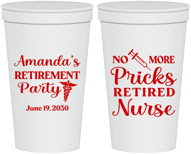 Personalized Retirement 22 oz Stadium Cups - Nurse | 150027