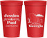 Personalized Wedding 22 oz Stadium Cups - Georgia | 159