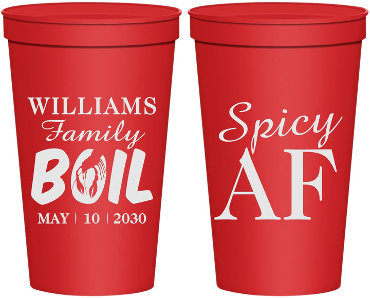 Personalized Family Reunion 22 oz Stadium Cups - Crawfish Boil | 160009