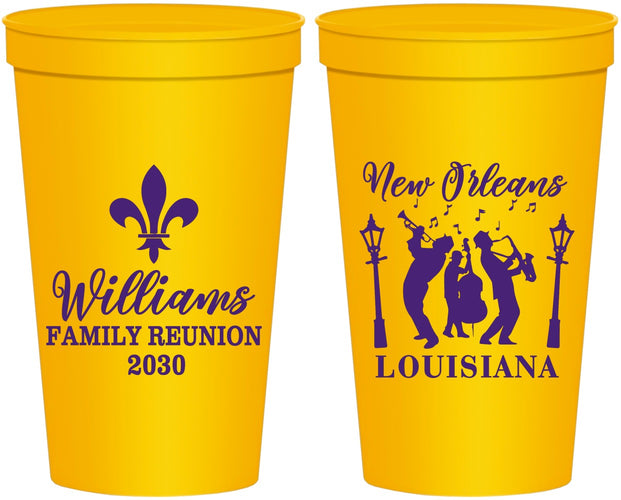 Personalized Family Reunion 22 oz Stadium Cups - New Orleans | 160030
