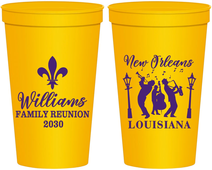 Personalized Family Reunion 22 oz Stadium Cups - New Orleans | 160030