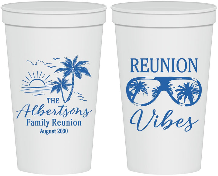 Personalized Family Reunion 22 oz Stadium Cups - Beach | 160034
