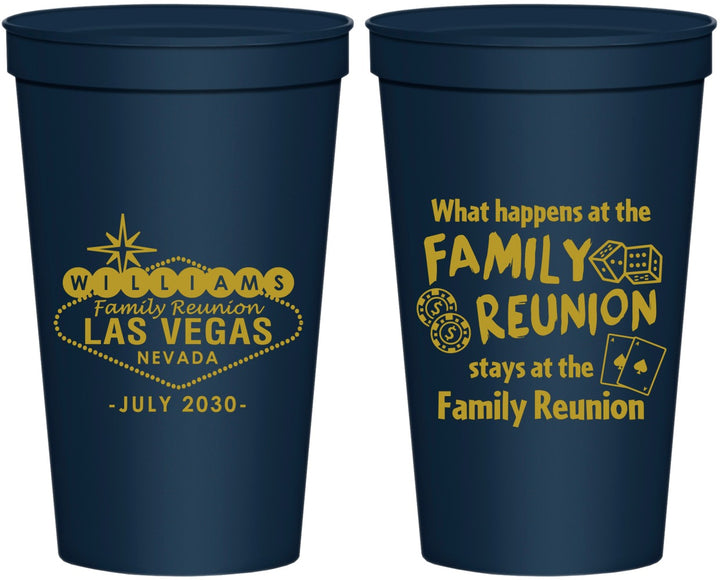 Personalized Family Reunion 22 oz Stadium Cups - Las Vegas | 160038