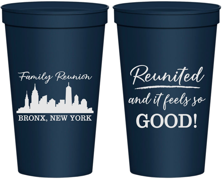 Personalized Family Reunion 22 oz Stadium Cups - New York | 160039
