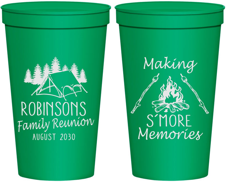 Personalized Family Reunion 22 oz Stadium Cups - Camping | 160046
