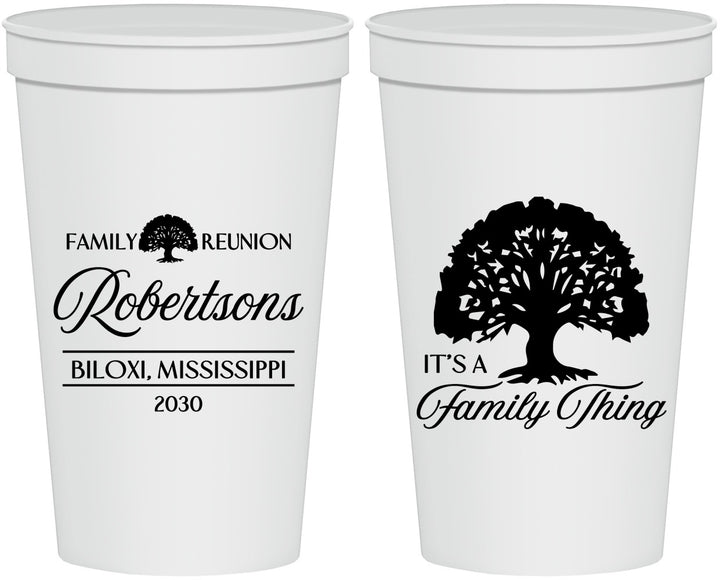 Personalized Family Reunion 22 oz Stadium Cups - Tree Family Thing | 160054