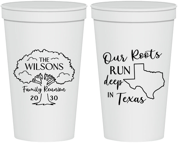 Personalized Family Reunion 22 oz Stadium Cups - Texas | 160055