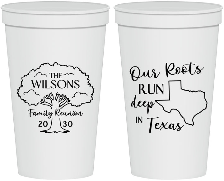 Personalized Family Reunion 22 oz Stadium Cups - Texas | 160055