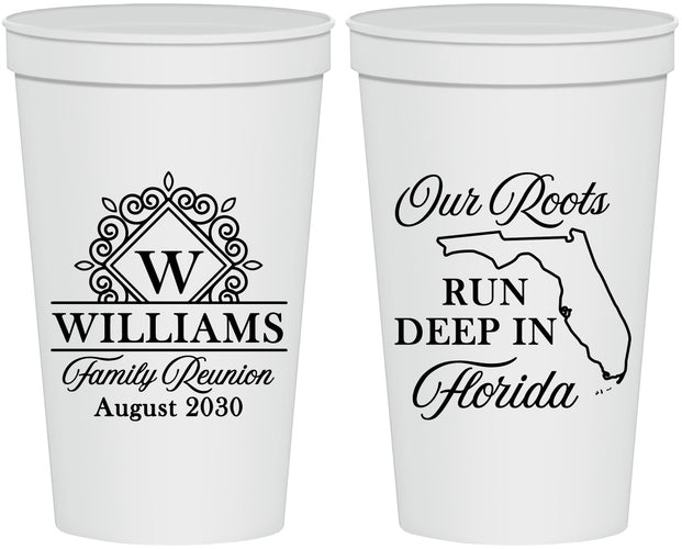 Personalized Family Reunion 22 oz Stadium Cups - Florida | 160057