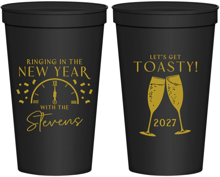 Personalized New Years 22 oz Stadium Cups - 2027 Toast | 170008