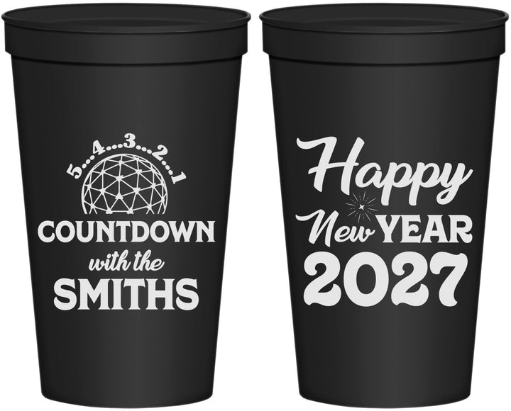 Personalized New Years 22 oz Stadium Cups - 2027 Countdown | 170026
