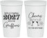 Personalized New Years 22 oz Stadium Cups - 2027 Cheers | 170029