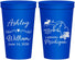 Personalized Wedding 22 oz Stadium Cups - Michigan | 171