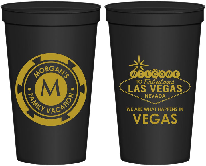 Personalized Family Vacation 22 oz Stadium Cups - Las Vegas | 180049