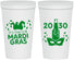 Personalized Mardi Gras 22 oz Stadium Cups - New Orleans | 190003