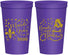 Personalized Mardi Gras 22 oz Stadium Cups - Beads And Boobs | 190005