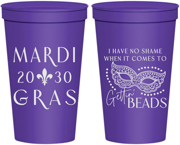 Personalized Mardi Gras 22 oz Stadium Cups - Nola New Orleans | 190006