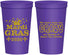 Personalized Mardi Gras 22 oz Stadium Cups - Fleur De Lis | 190009