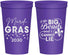 Personalized Mardi Gras 22 oz Stadium Cups - Big Bead Fleur De Lis | 190018