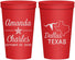 Personalized Wedding 22 oz Stadium Cups - Texas | 192