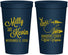 Personalized Wedding 22 oz Stadium Cups - West Virginia | 197