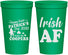 Personalized St Patricks Day 22 oz Stadium Cups - Irish Af Leprechaun | 200012