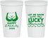 Personalized St Patricks Day 22 oz Stadium Cups - Shamrocks | 200015