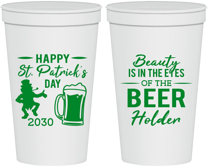 Personalized St Patricks Day 22 oz Stadium Cups - Leprechaun | 200019