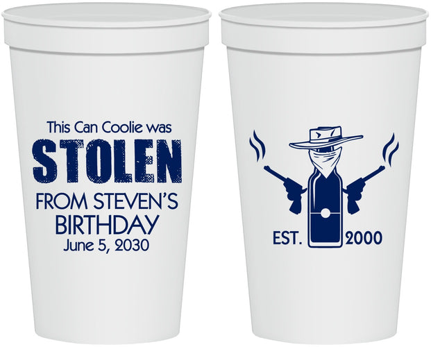Personalized Birthday 22 oz Stadium Cups - 30th | 20007