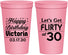 Personalized Birthday 22 oz Stadium Cups - Flirty At 30 | 20015