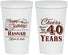 Personalized Birthday 22 oz Stadium Cups - 40th | 20042