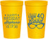 Personalized Birthday 22 oz Stadium Cups - 40th | 20048